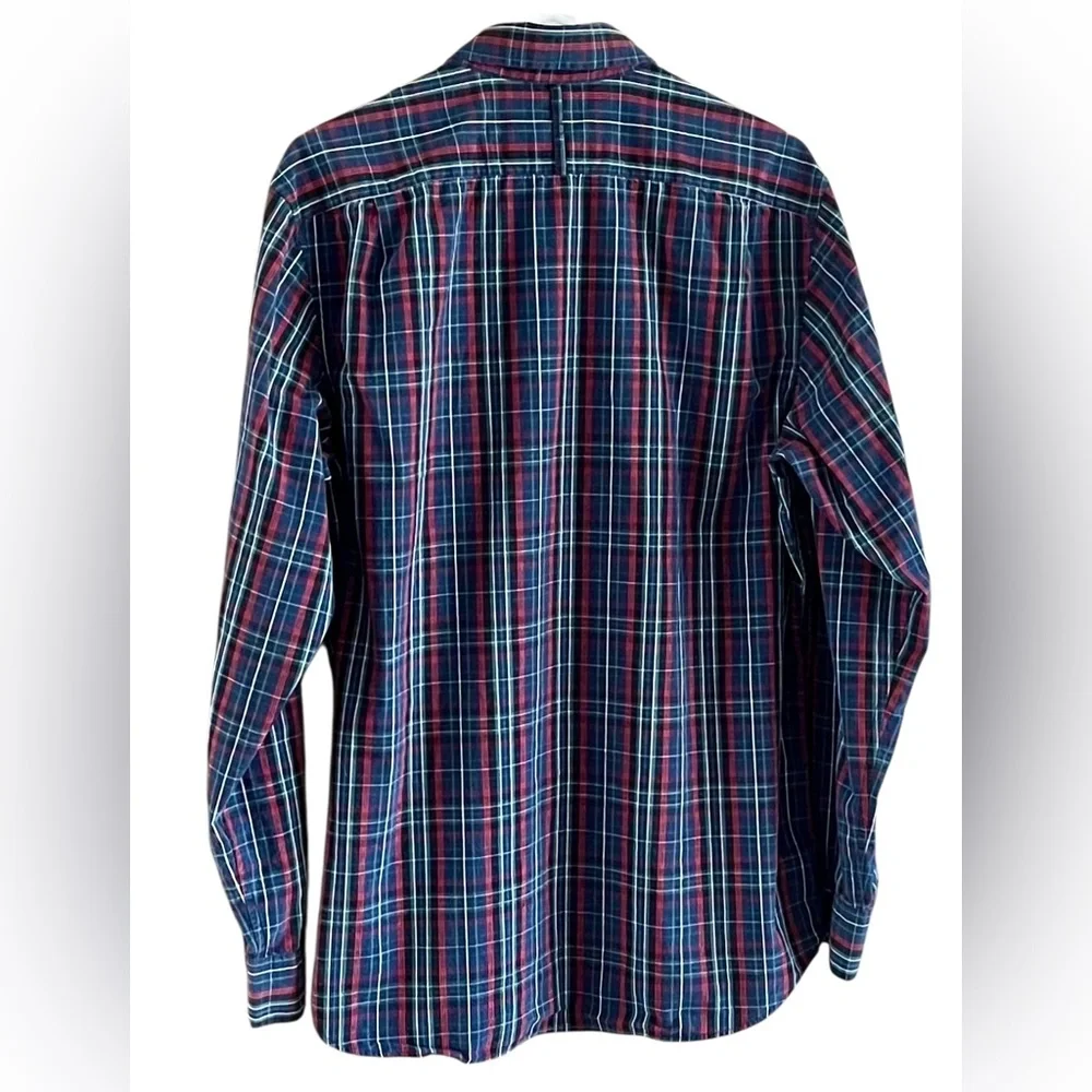 Mens' Banana Republic Blue and Red Plaid Shirt